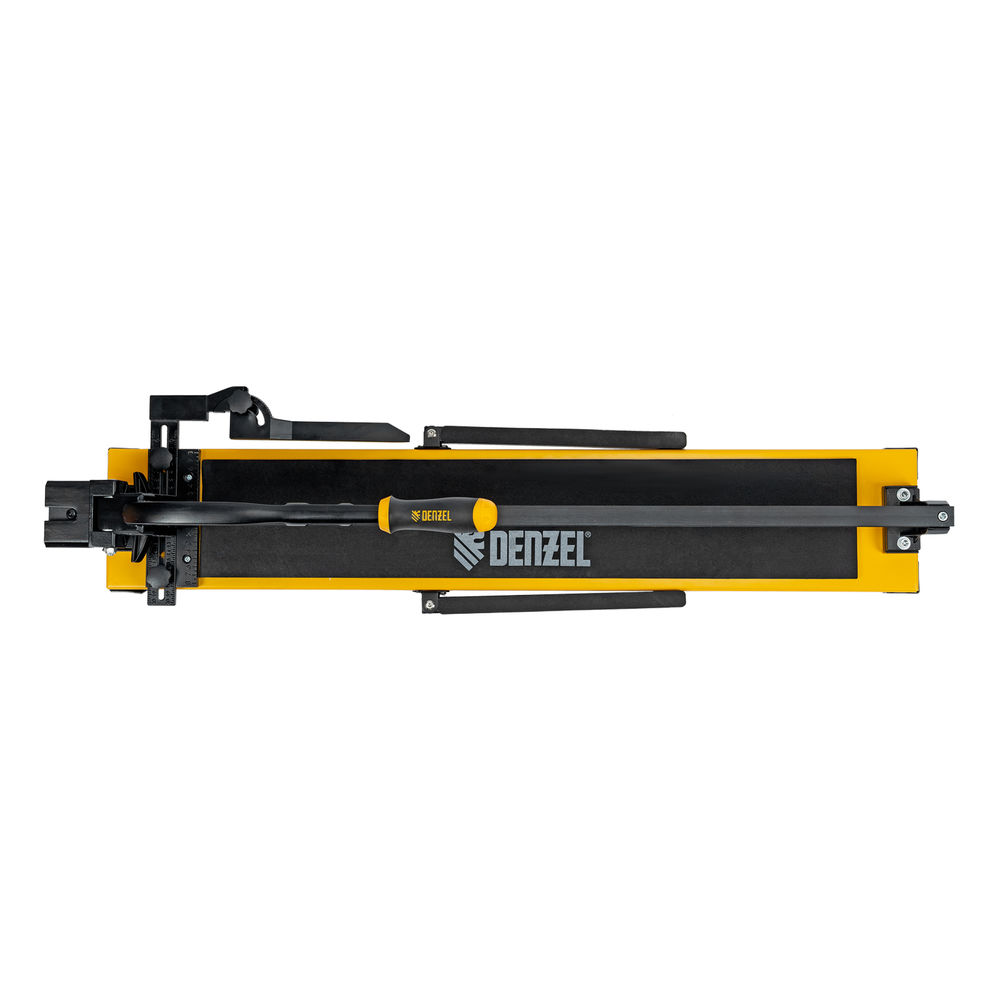 Плиткорез рельсовый 800х16мм, каретка на подш., стальная станина, усил. рукоятка-пенал Denzel (877016)
