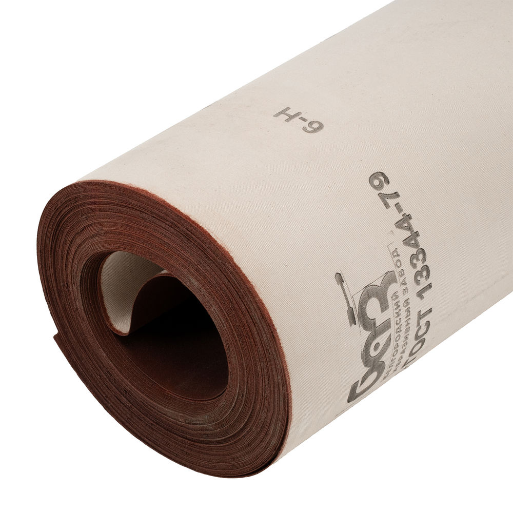 Шкурка на тканевой основе, зернистость № 6, 800 мм х 30 м, БАЗ (75218)