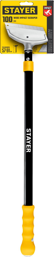 Скребок ударный телескопический 100 мм, длина 570 - 910 мм STAYER 08505