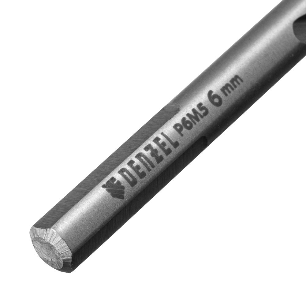 Сверло спиральное по металлу 6 x 93 мм, Р6М5, Golden Tip Denzel (718235)