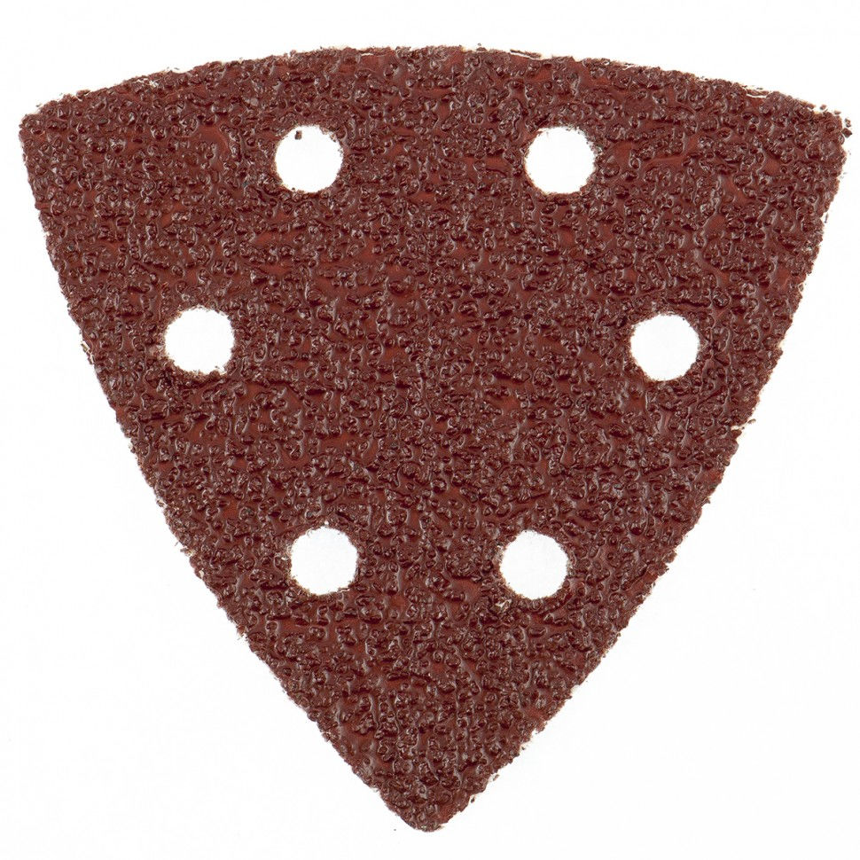 Треугольник абразивный на ворсовой подложке под липучку, перфорированный, P 240, 93 мм, 5 шт Matrix (73866)