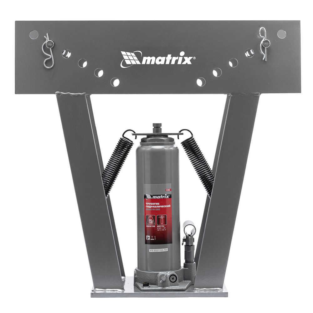 Трубогиб гидравлический, 1/2-3, 15 т, в комплекте с башмаками Matrix (181365)