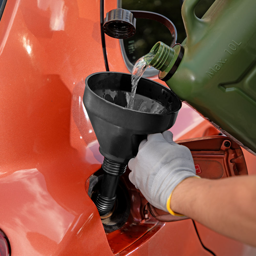 Воронка пластмассовая, D 160 мм, гибкий наконечник для горюче-смазочных материалов Sparta (537205)