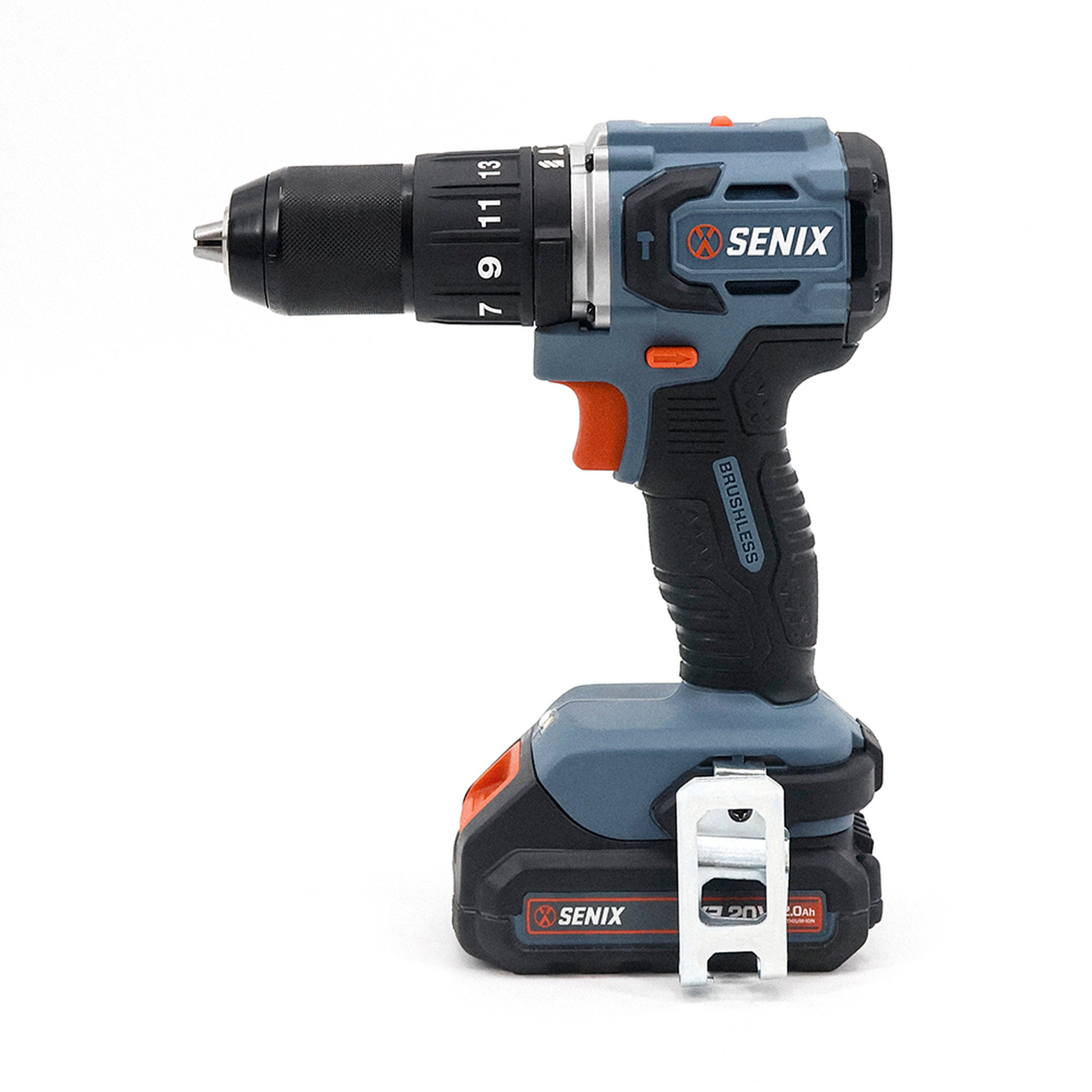 Ударная дрель-шуруповерт, 60 Нм, 1х4Ач, ЗУ, кейс X2 20В