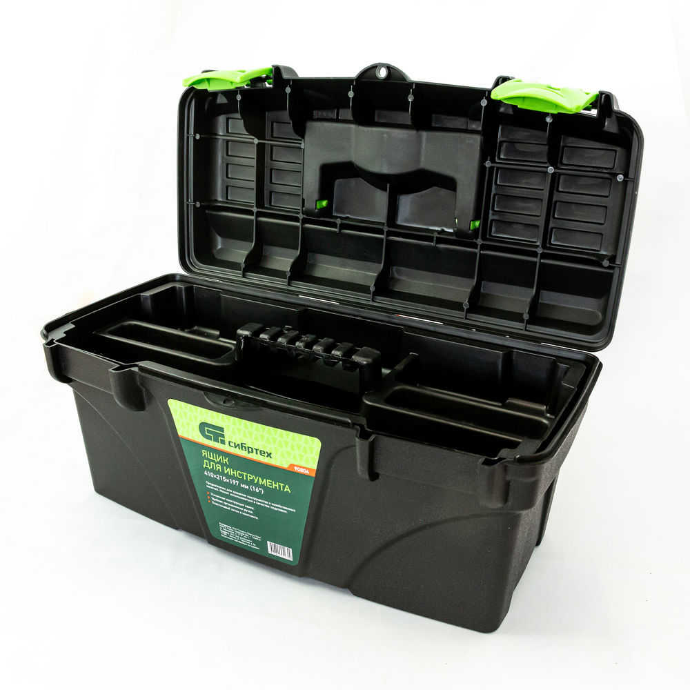 Ящик для инструмента, 410 х 215 х 197 мм, 16, пластик Сибртех