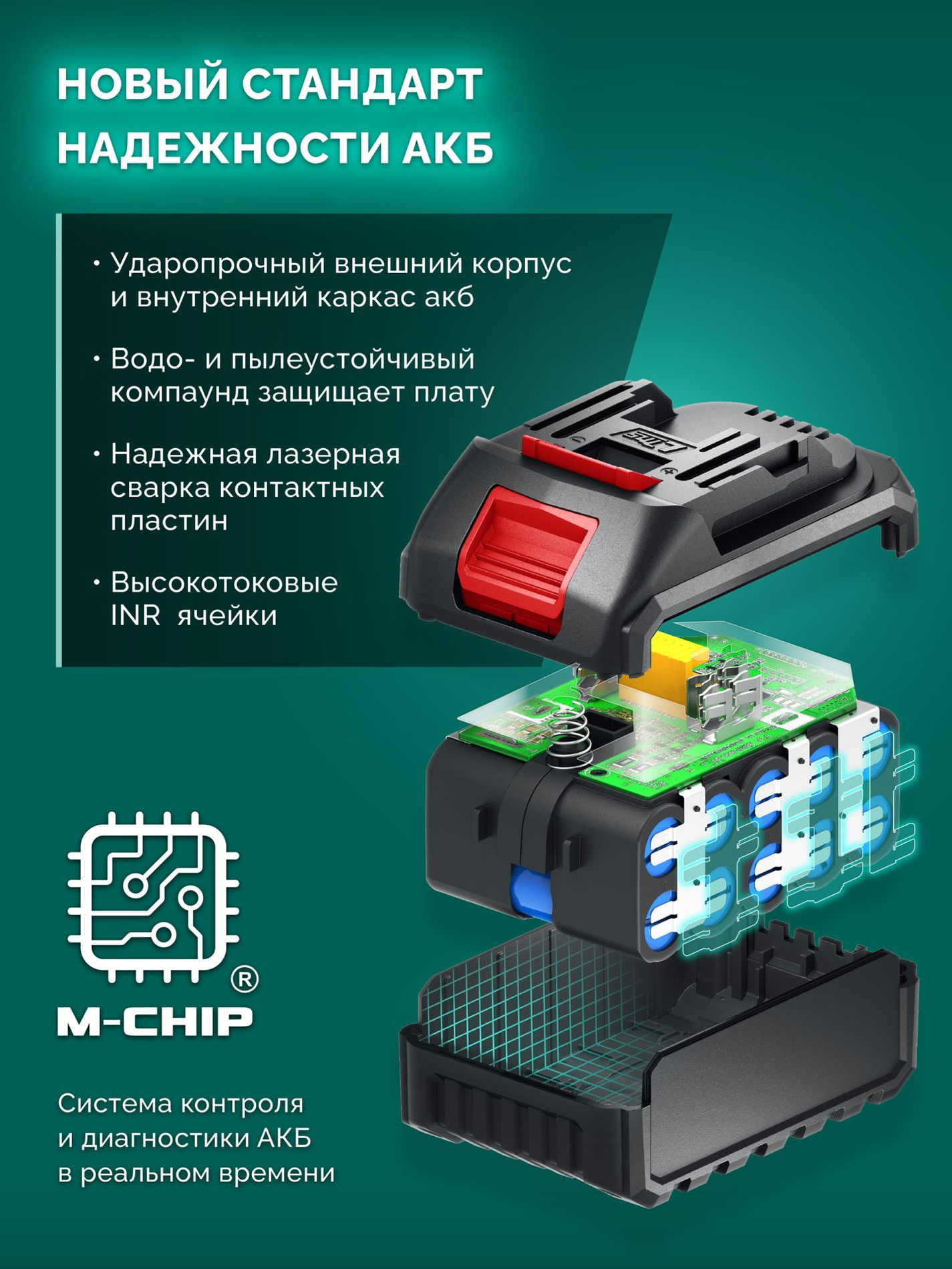 ЗУБР 20 В, 310 мм, 1 АКБ LMS (2 Ач), триммер аккумуляторный бесщеточный (ТАБ-2031-21)