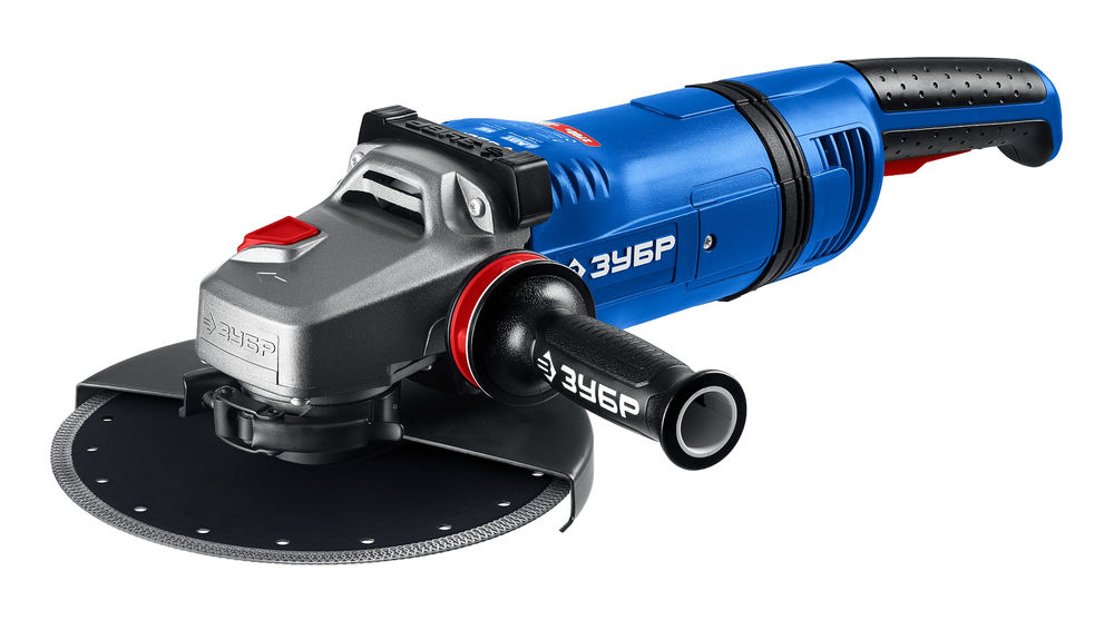 УШМ 2700 Вт d230 мм АВТ защита фланец МИГ ЗУБР Профессионал УШМ-П230-2700 ПВСТ