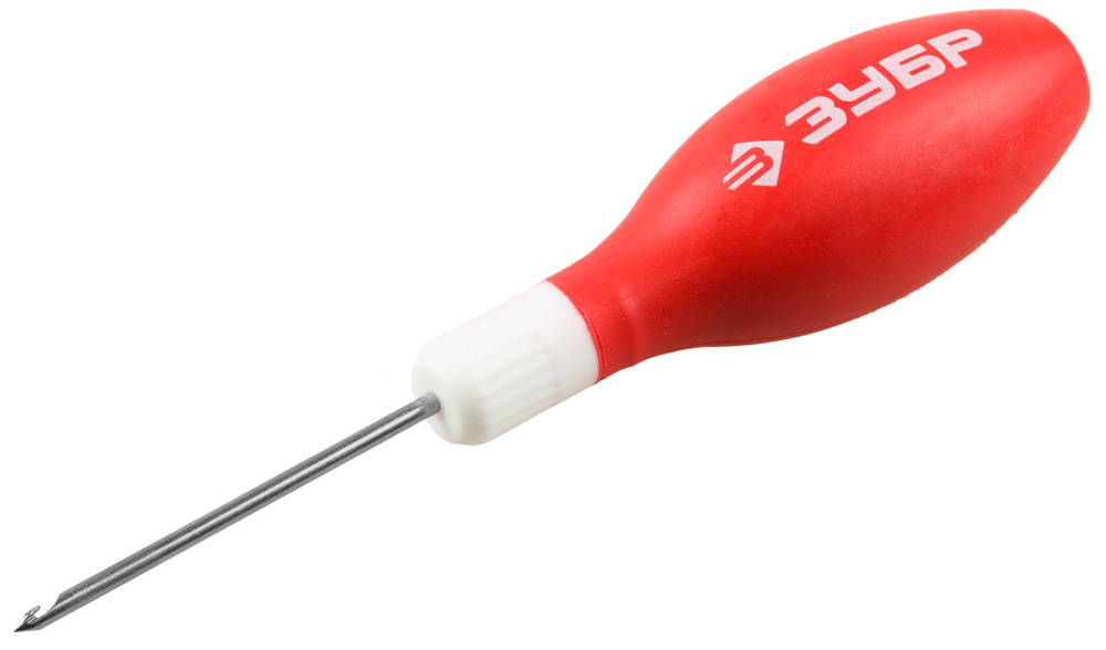 Шило сапожное 60 мм, d 3 мм, обрезиненная рукоятка ЗУБР 09570-3