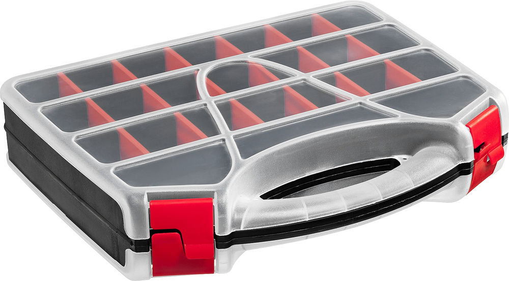 Органайзер 320 х 260 х 70 мм двухсторонний с 42 ячейками ЗУБР ДОН-42 38036-42