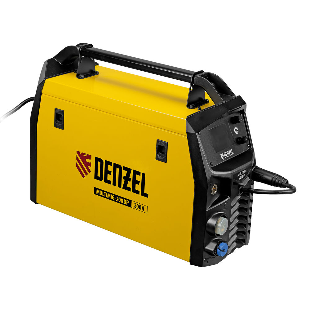 Аппарат инвертор. полуавтомат. сварки MultiMIG-200DP Synergy Double Pulse, 200 А, ПВ 80% Denzel (94313)