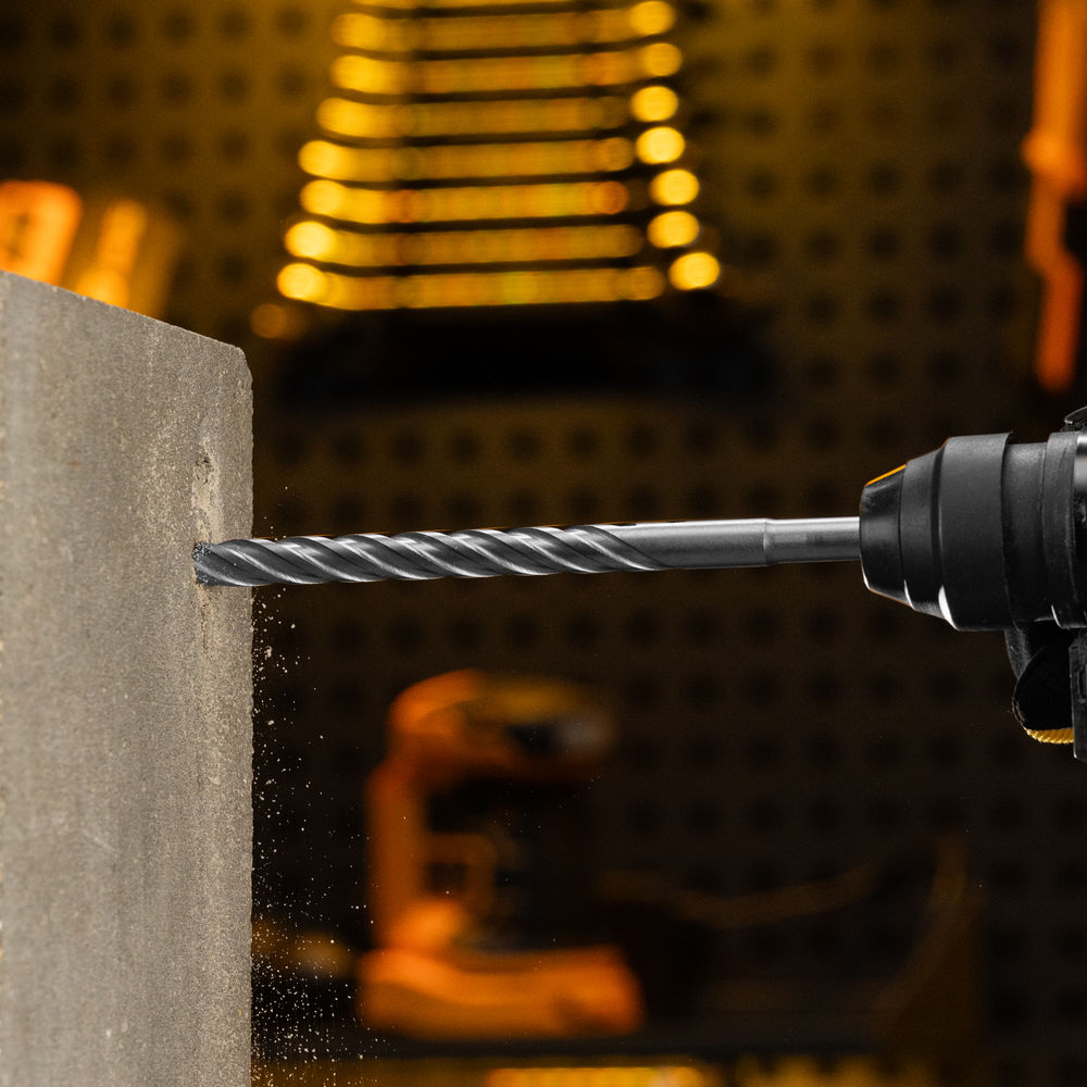 Бур по бетону, цельная крестовая пластина, 12x215 мм, SDS PLUS Denzel (705316)