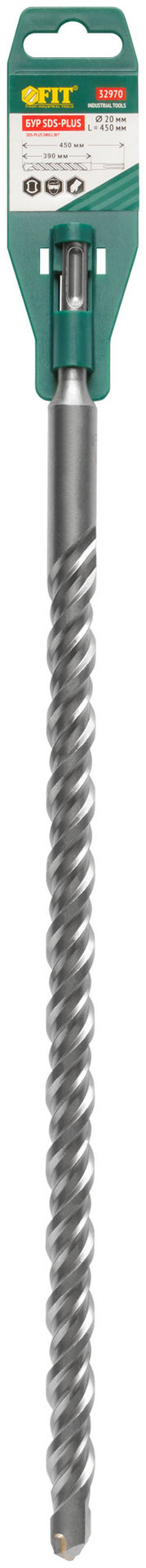 Бур по бетону SDS PLUS с двойной резьбой 20х450 мм (32970)