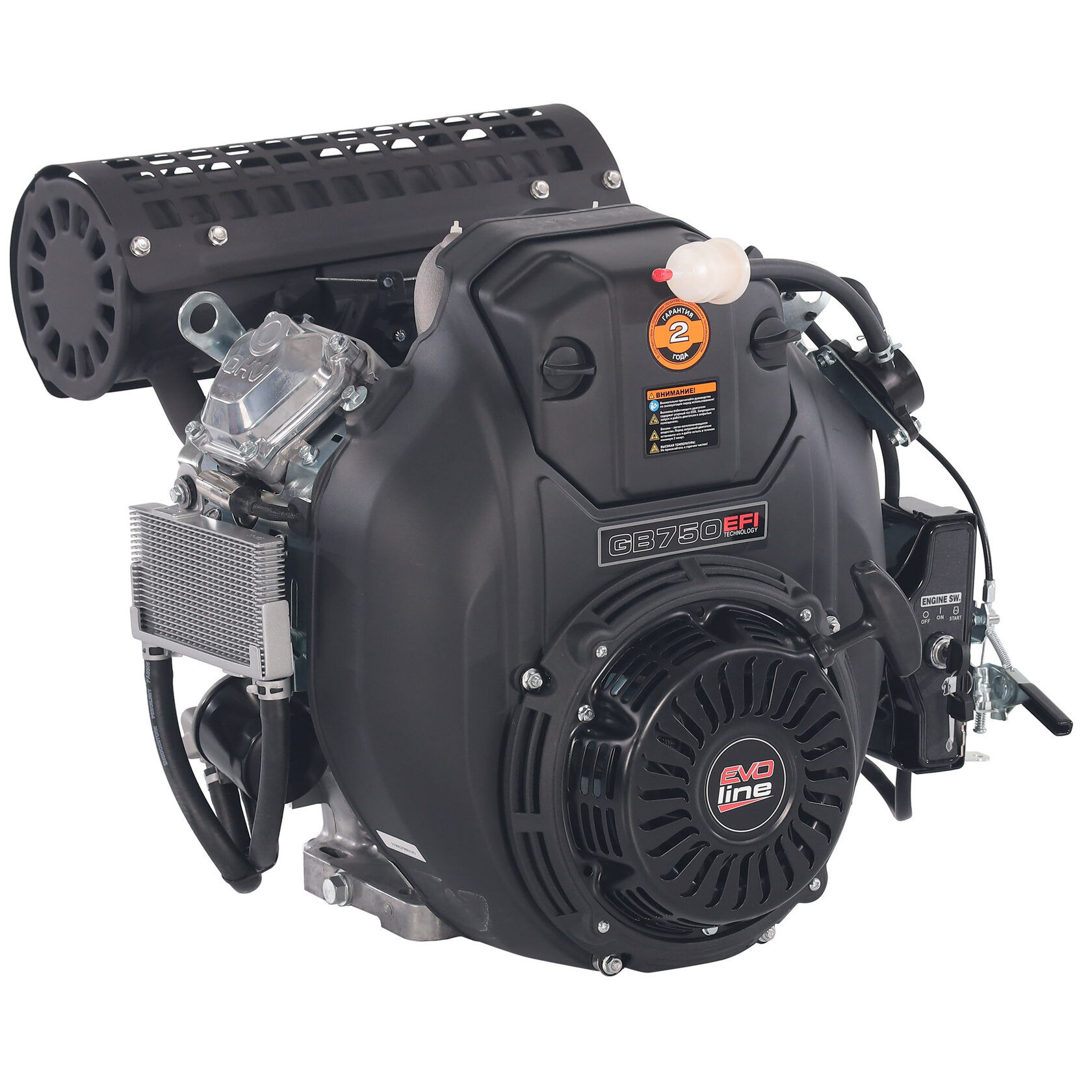 Двигатель бензиновый EVOline GB 750B EFI 28.575 мм 4500 rpm (произведено Zongshen)
