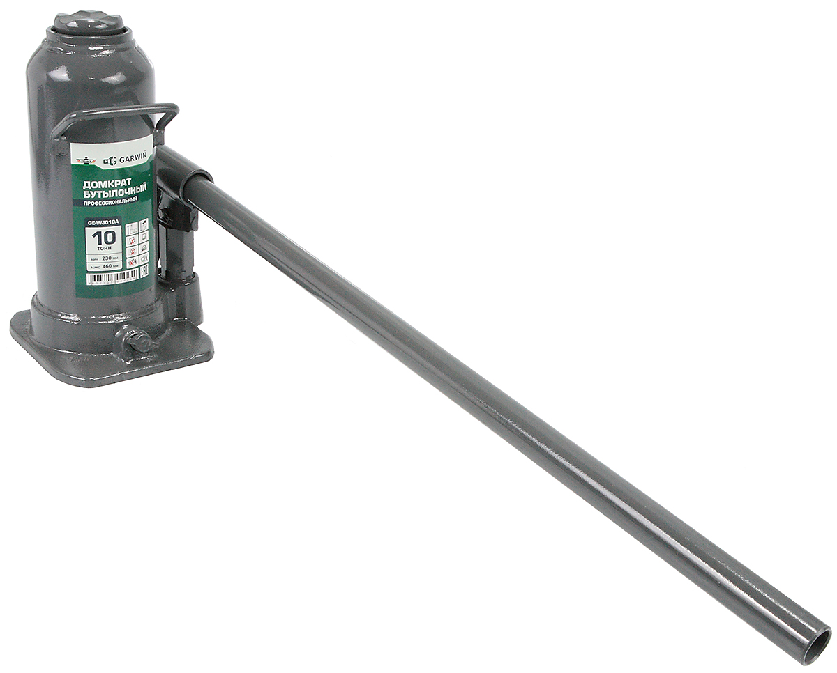 Домкрат бутылочный профессиональный 10 т, 230-460 мм GARWIN PRO GE-WJ010A