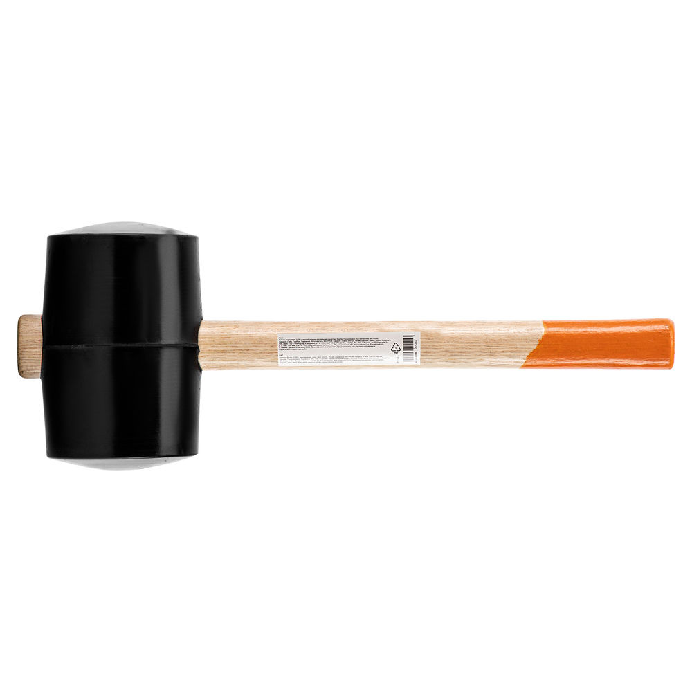 Киянка резиновая, 1130 г, черная резина, деревянная рукоятка Sparta