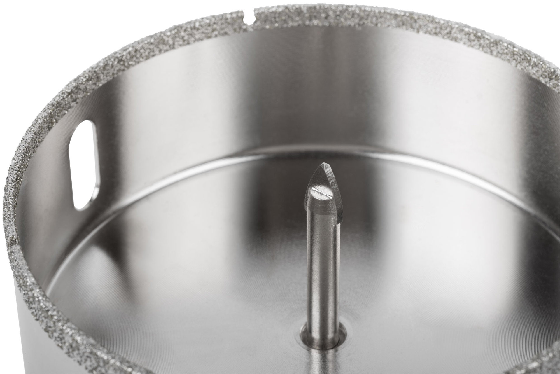 Коронка кольцевая по керамограниту, камню и кафелю алмазная с центровочным сверлом 110х70 мм (16231)