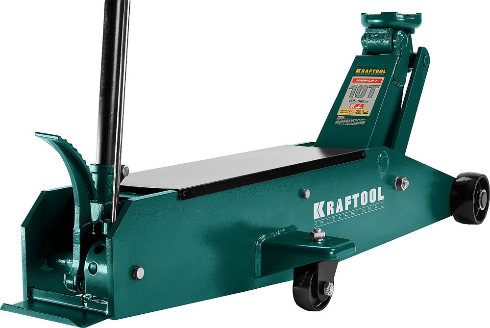 Домкрат подкатной 10 т, 160 - 560 мм для тяжелой техники HIGH-LIFT KRAFTOOL 43455-10