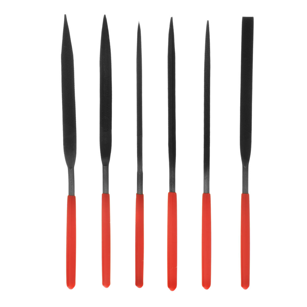 Набор надфилей, 160 х 4 мм, 6 шт, обрезиненные рукоятки Matrix (15816)