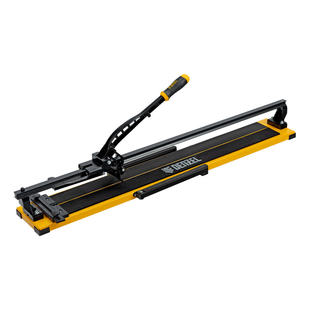 Плиткорез рельсовый 1000х16мм, каретка на подш., стальная станина, усил. рукоятка-пенал Denzel (877018)