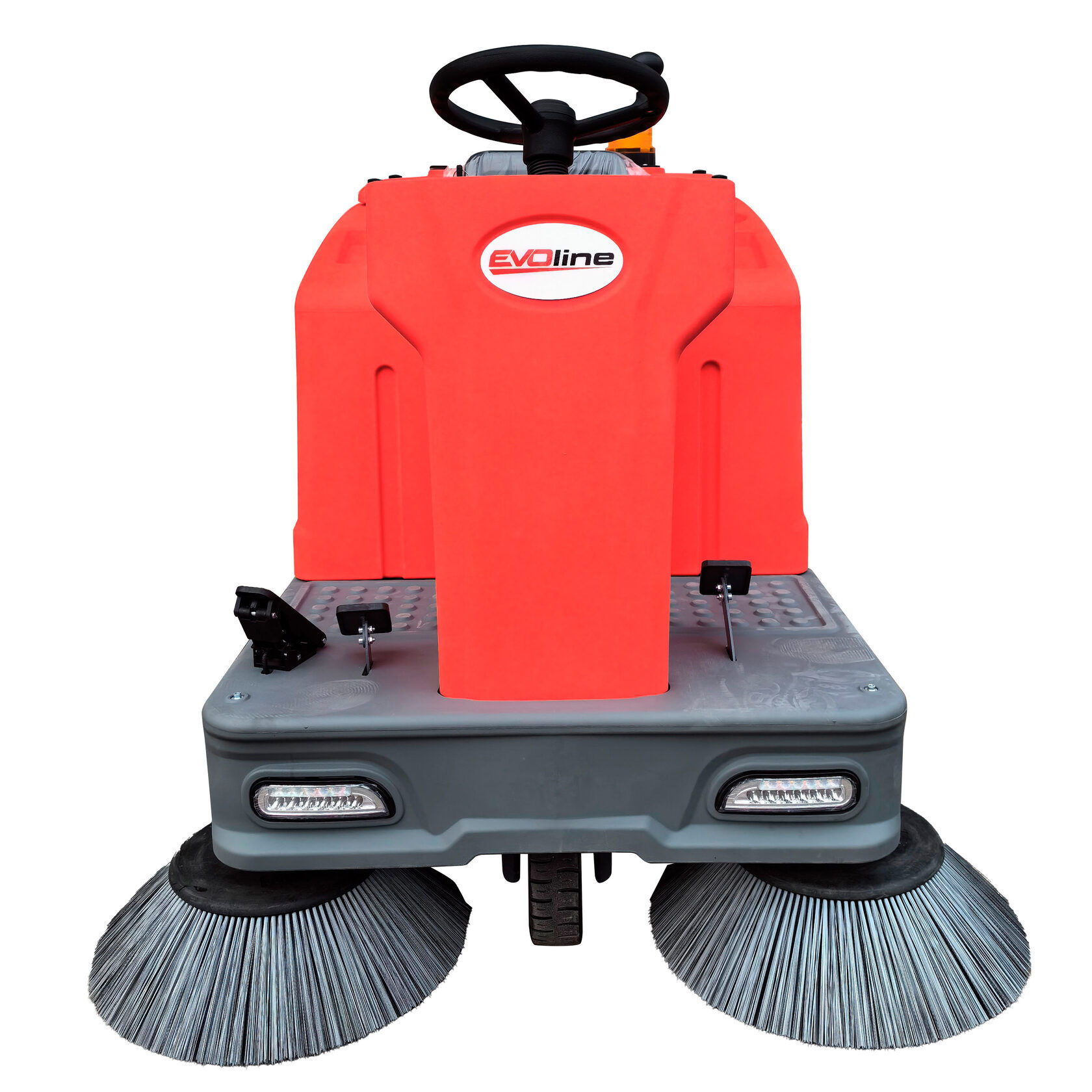 Подметальная машина аккумуляторная с сиденьем EVOline SWB 1400 R (без АКБ и ЗУ)