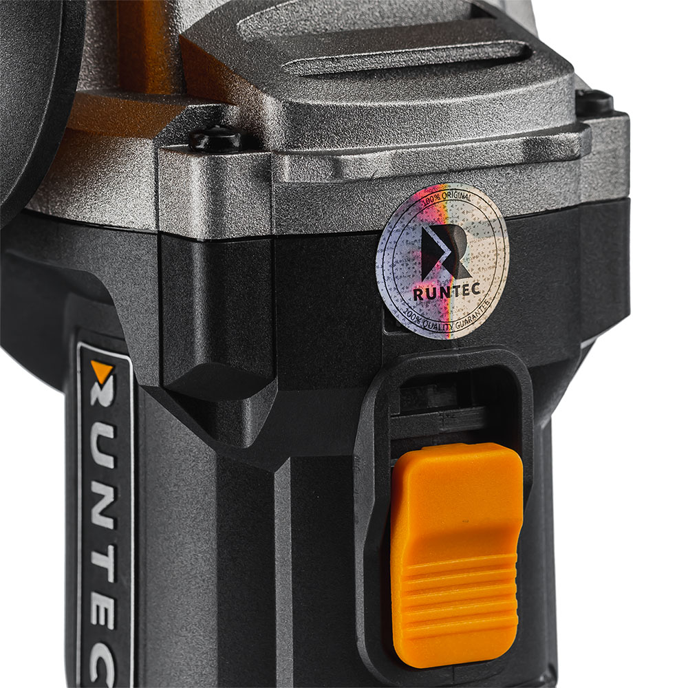 Шлифмашина угловая аккумуляторная PRO 125 мм, 20В, 2*4Ач, 900Вт RUNTEC RT-AG900