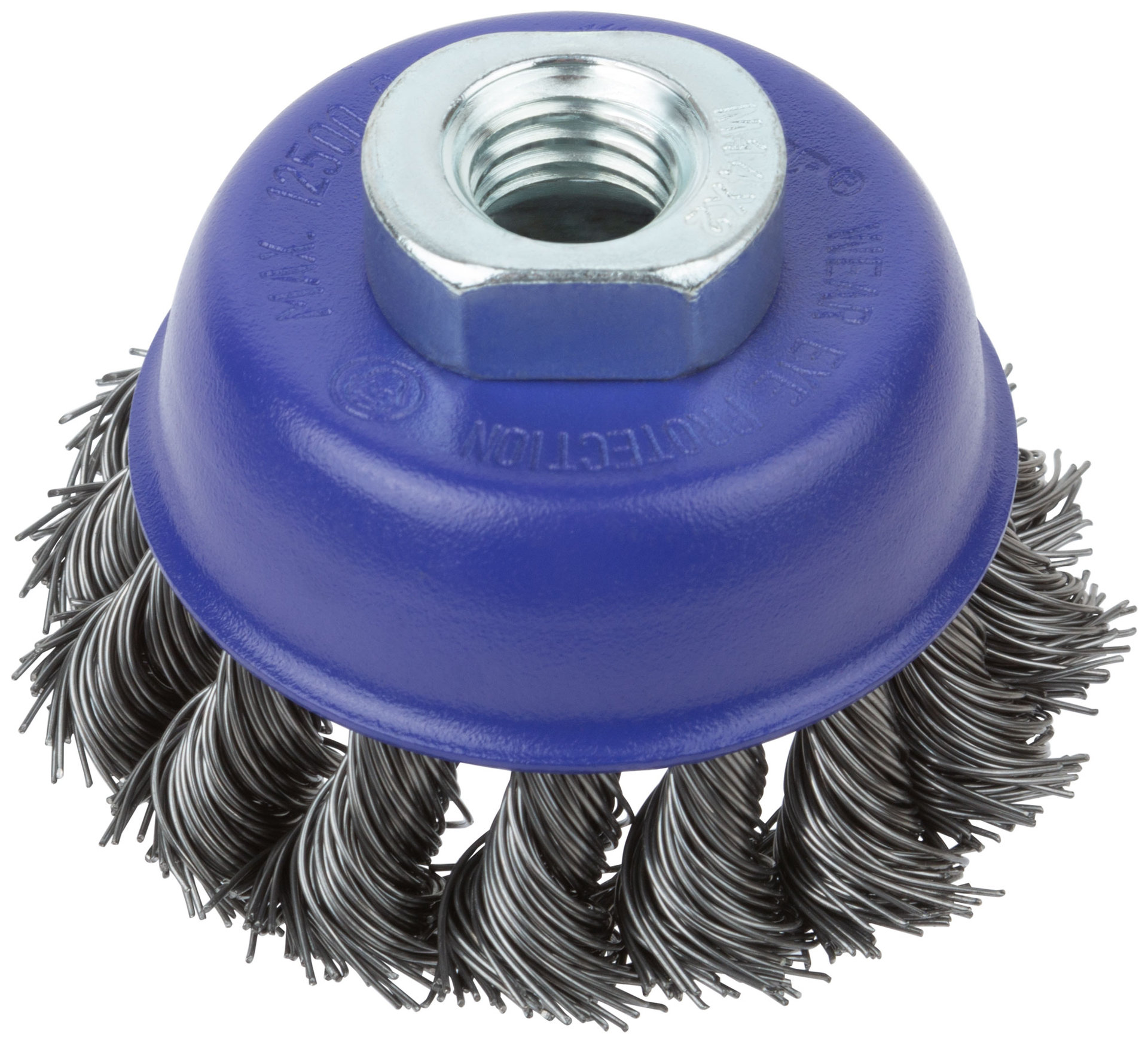 Щетка для УШМ, М14, тип Чашка, крученая витая проволока 0,5 мм, 65 мм, блистер, CUTOP Profi (82-897)