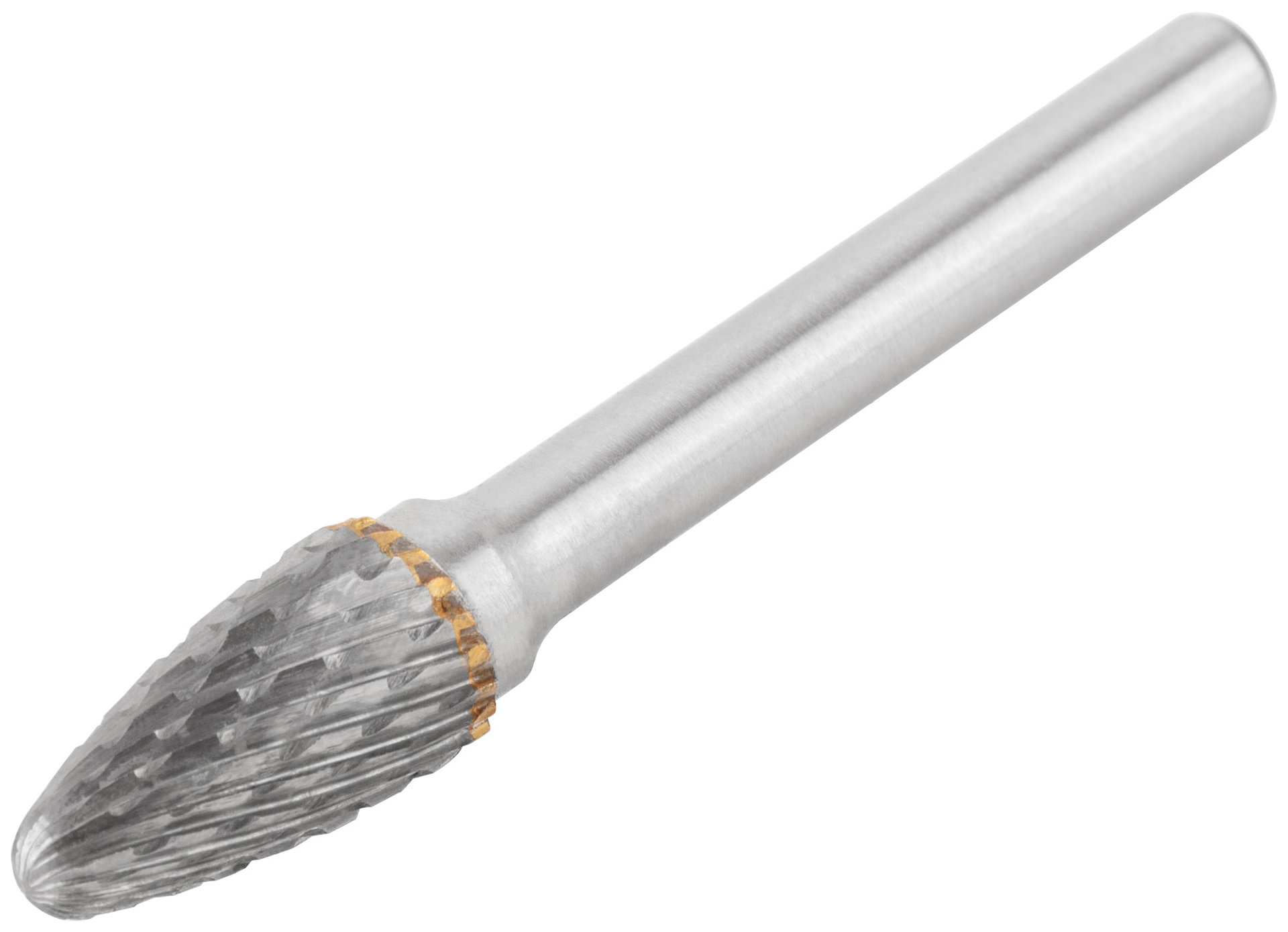 Шарошка карбидная, штифт 6 мм, тип F, параболическая 10х20х65 мм (36618)