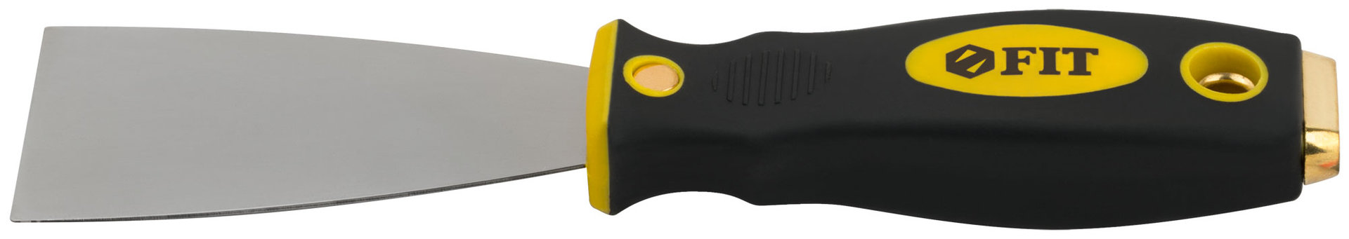 Шпатель для удаления ржавчины Профи, толщ. лезвия 1 мм, двухкомп.ручка с метал.бойком 2 (50 мм) (06672)