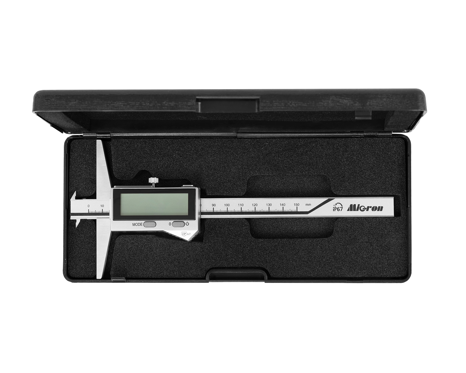 Штангенглубиномер ШГЦ- 150 0.01 электр. (ГРСИ 93125-24) IP67 Bluetooth с 2-мя крюками МИК