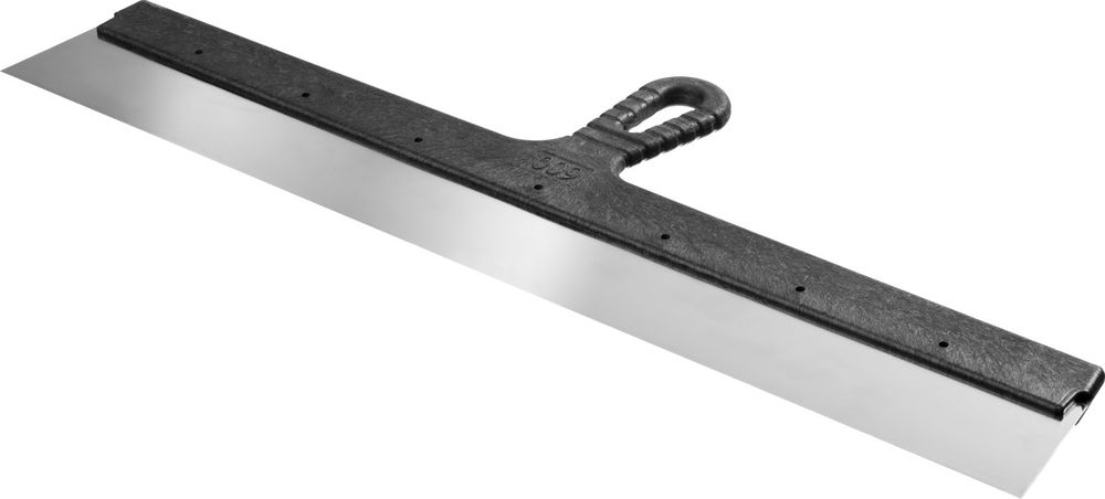 Нержавеющий фасадный шпатель 600 мм пластиковая ручка СИБИН 10079-600_z01