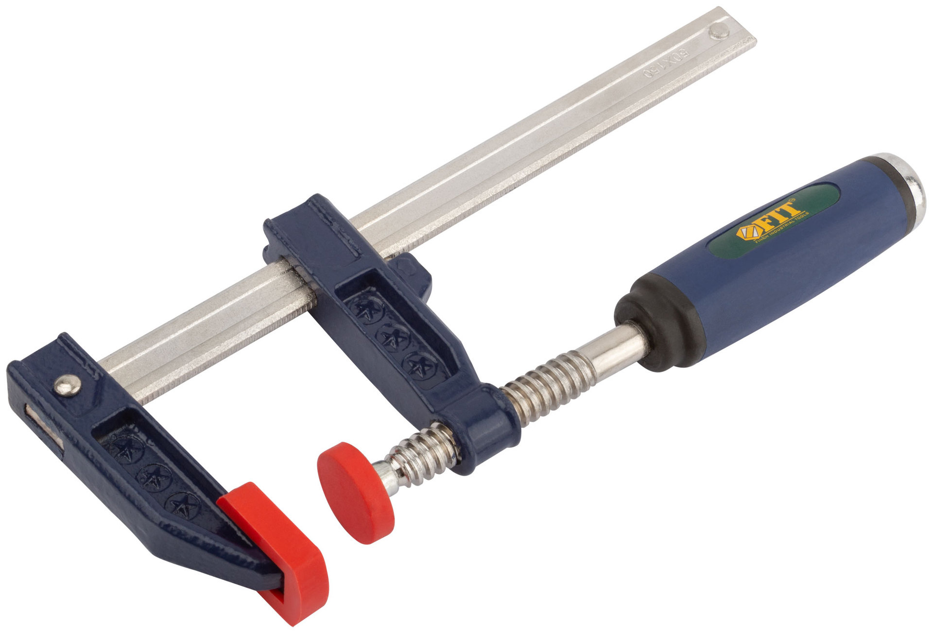 Струбцина тип F усиленная, мягкая ручка 50х150 мм (59151)