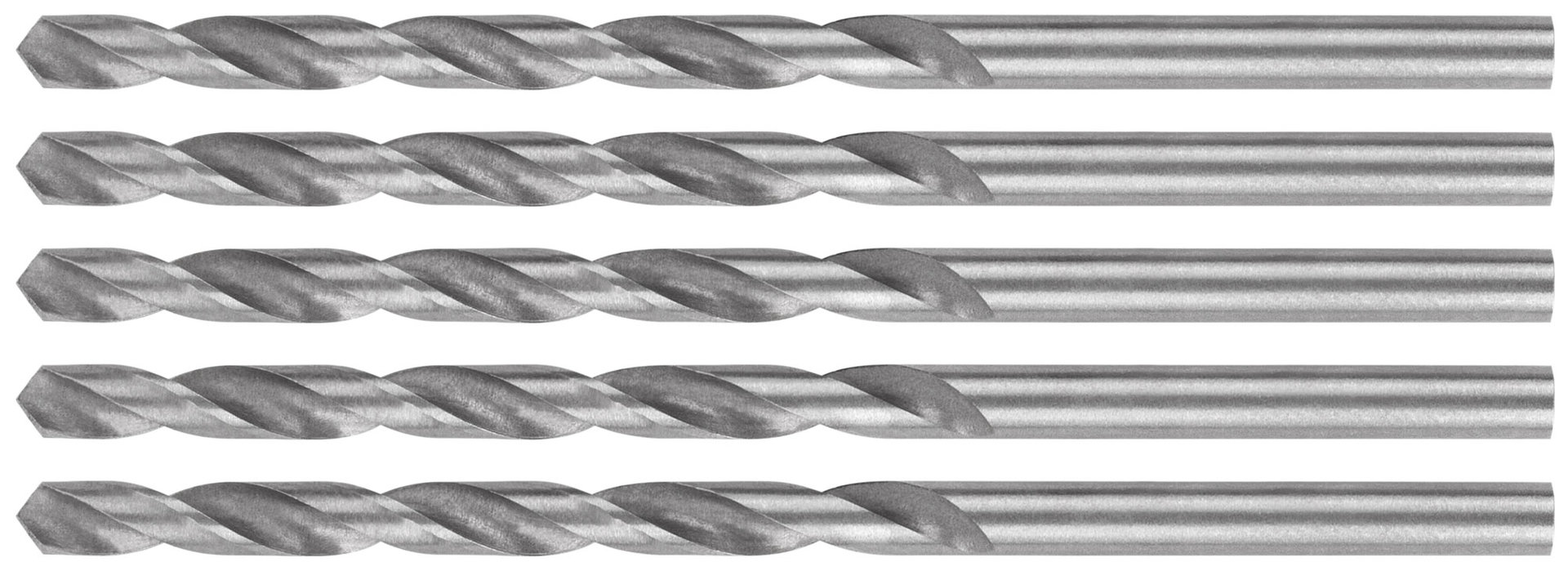 Сверла по металлу HSS, угол заточки 118°, 3,5 x 70 мм, (5 шт.) (35557М)