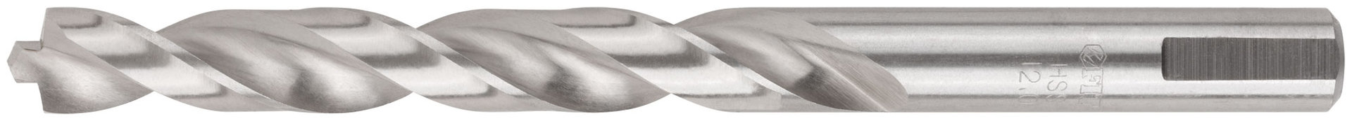 Сверло по металлу HSS полированное, центровочный наконечник, Р6М5, блистер 12,0х151 мм ( 1 шт.) (33848)
