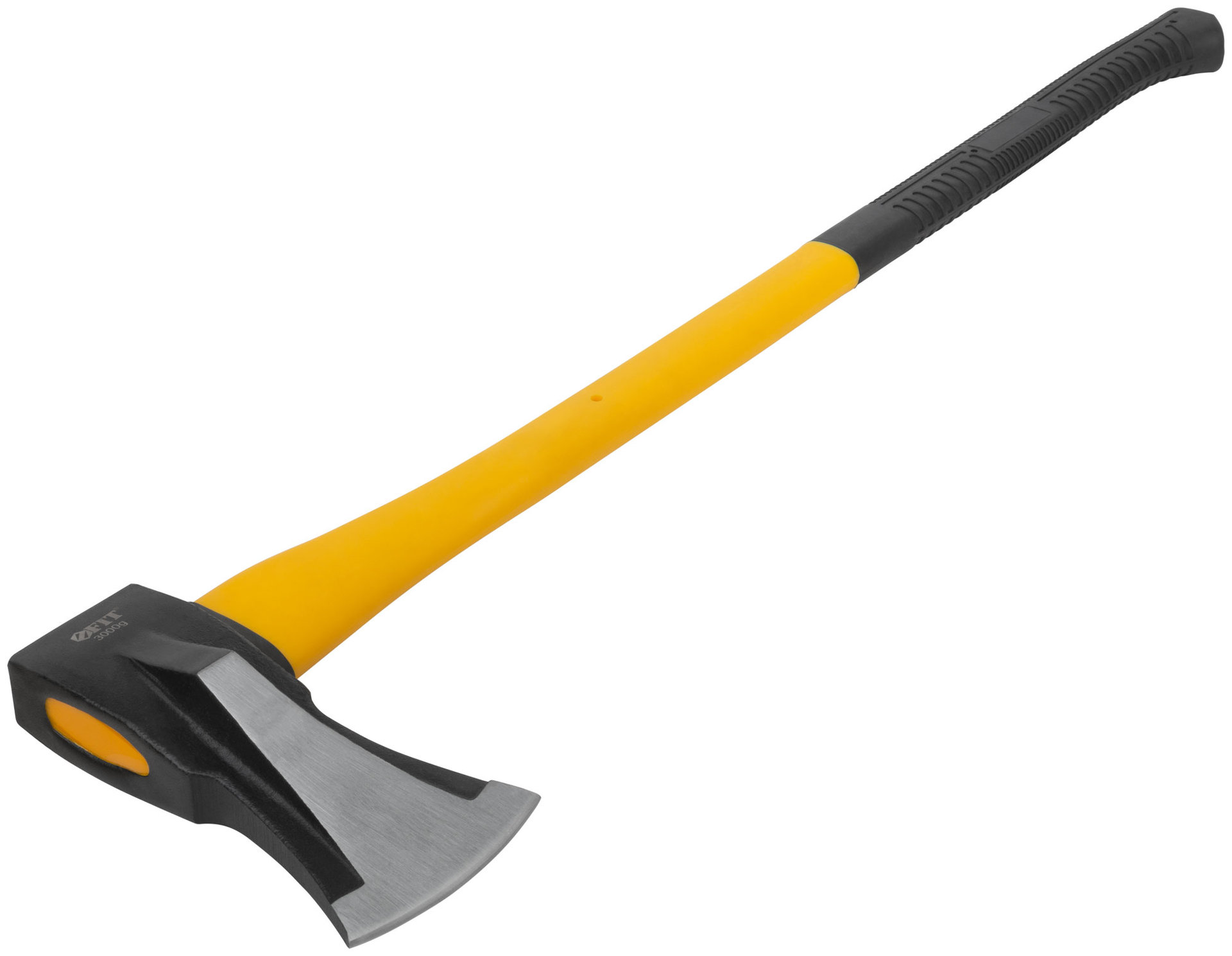 Топор-колун ушастый кованый, фибергласовая длинная ручка 3000 гр.