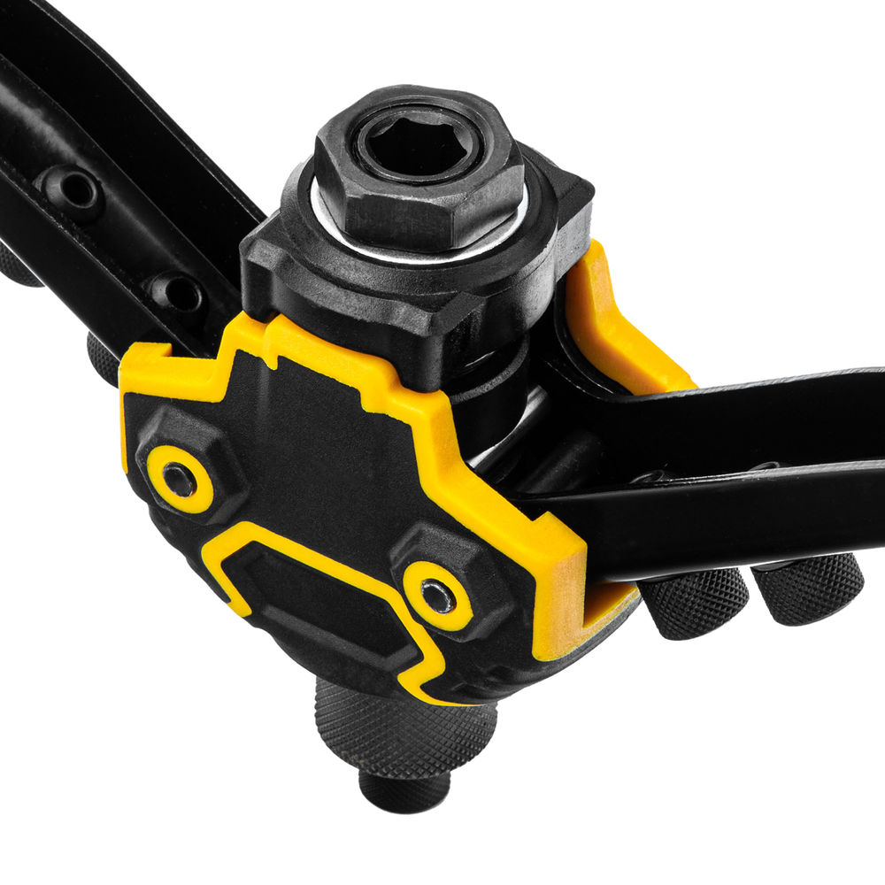 Заклепочник двуручный, заклепки 2,4-3,2-4,0-4,8-6,4 мм Denzel (40500)