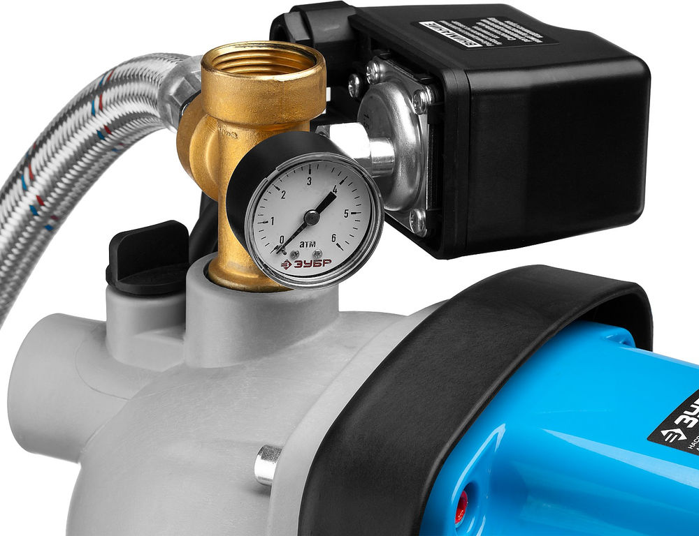 Насосная станция автоматическая 1200 Вт, бак 50 л ЗУБР НАС-М3-1200-50