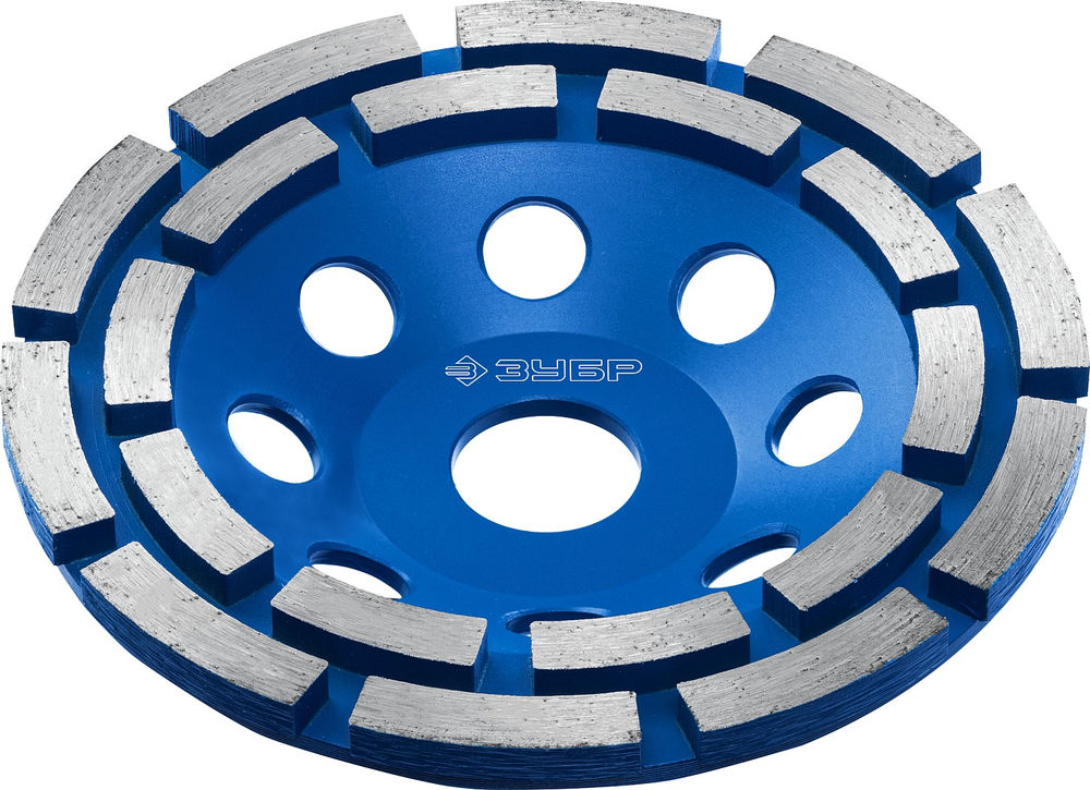 Чашка шлифовальная алмазная двухрядная d 125 мм ЗУБР Профессионал 33372-125_z01
