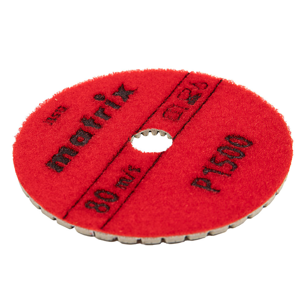 Алмазный гибкий шлифовальный круг, 100 мм, P1500, мокрое шлифование, 5 шт. Matrix (73512)