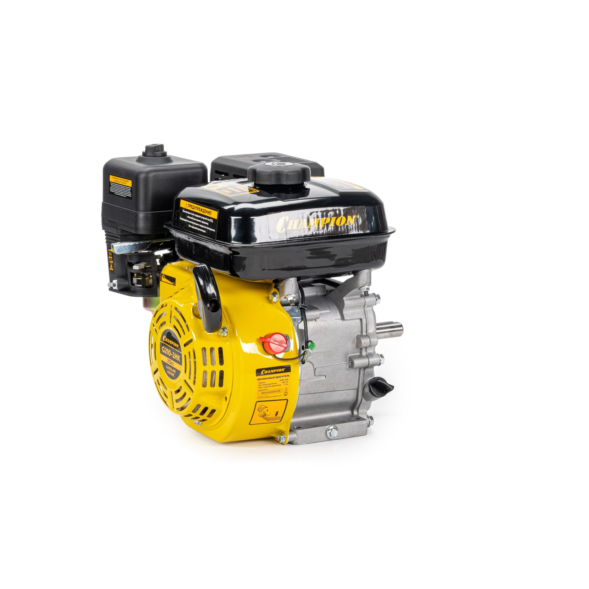 Двигатель 7лс/5,1кВт 212см? 19мм шпонка 13,5кг CHAMPION G210-2HK