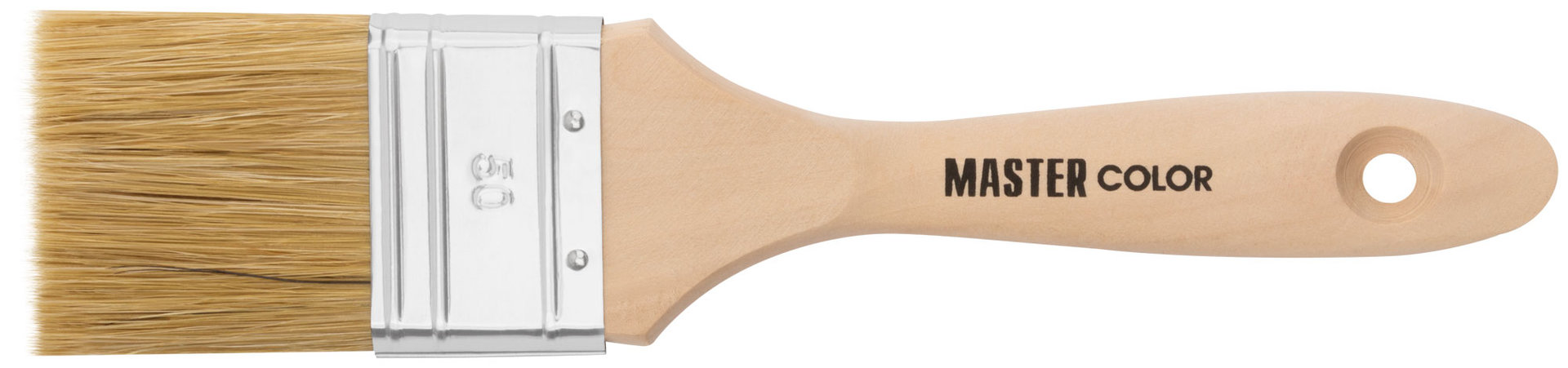 Кисть флейцевая, толщ. 18 мм, 50% ПБT/50% светлая натур. щетина, нерж. обжим, ширина 50 мм (30-0043д)