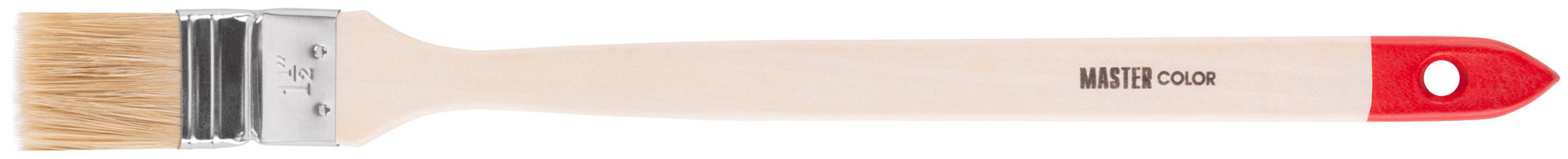 Кисть радиаторная, толщ. 12 мм, натур. щетина, нерж. обжим, дерев. ручка, ширина 40 мм (30-0302)