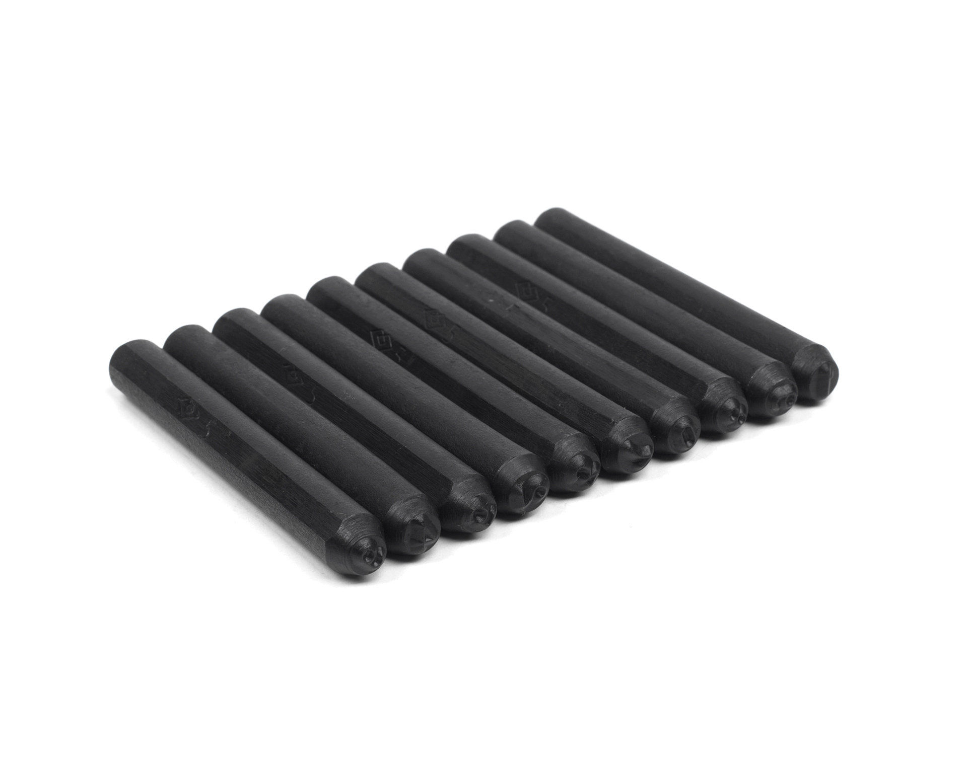 Клейма ударные цифровые № 2 стальные набор 10 предметов размер 2 мм КОБ