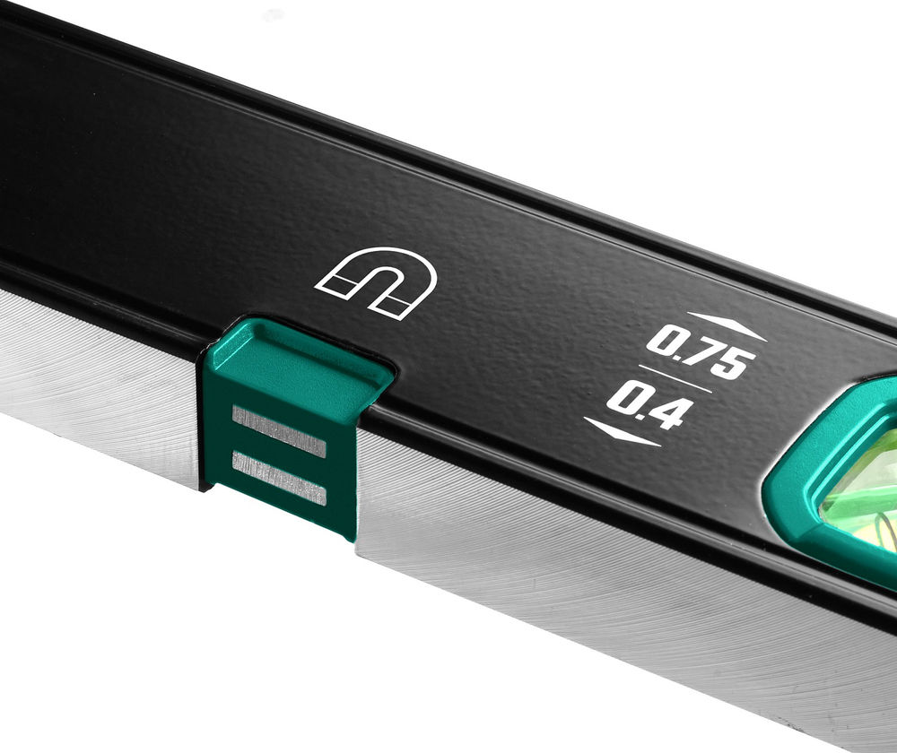 Магнитный уровень 1500 мм, усиленный профиль, с зеркальным глазком KRAFTOOL 34785-150