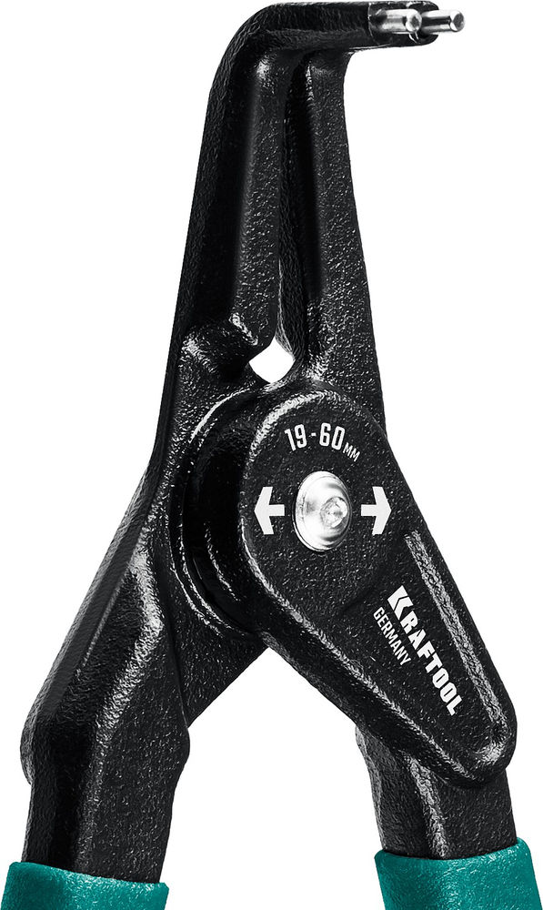 Съемник стопорных колец 180 мм, изогнутые губки, внешний KRAFTOOL 22812-4