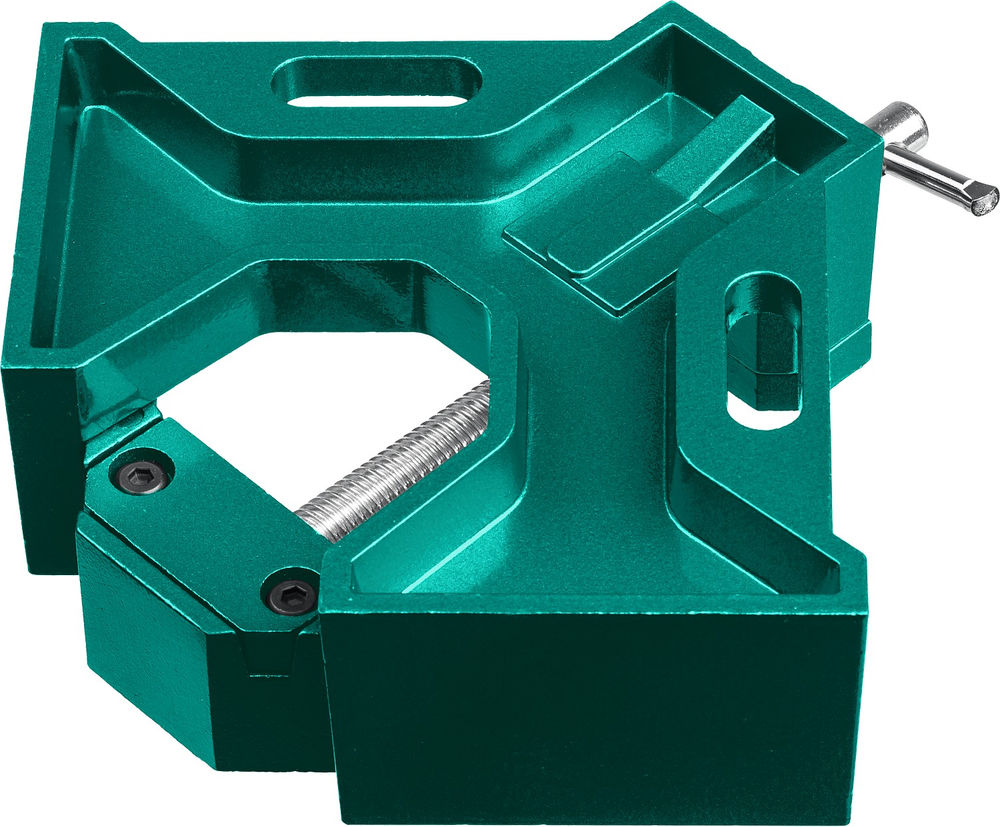 Мощная алюминиевая угловая струбцина AC-80, глубина зажима 70 мм KRAFTOOL 32202