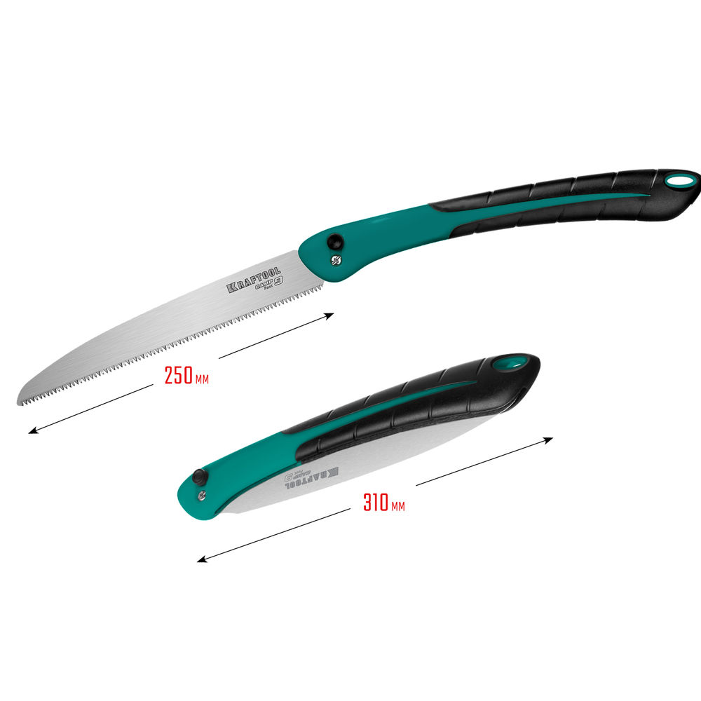 Ножовка 250 мм для быстрого реза сырой древесины Camp Fast 9 KRAFTOOL 15218