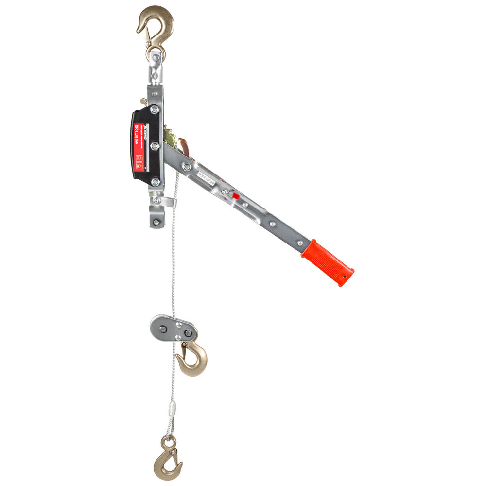 Лебедка рычажная, тяга 4 т, подъем 1.6 т, двойное храповое колесо Matrix (52225)