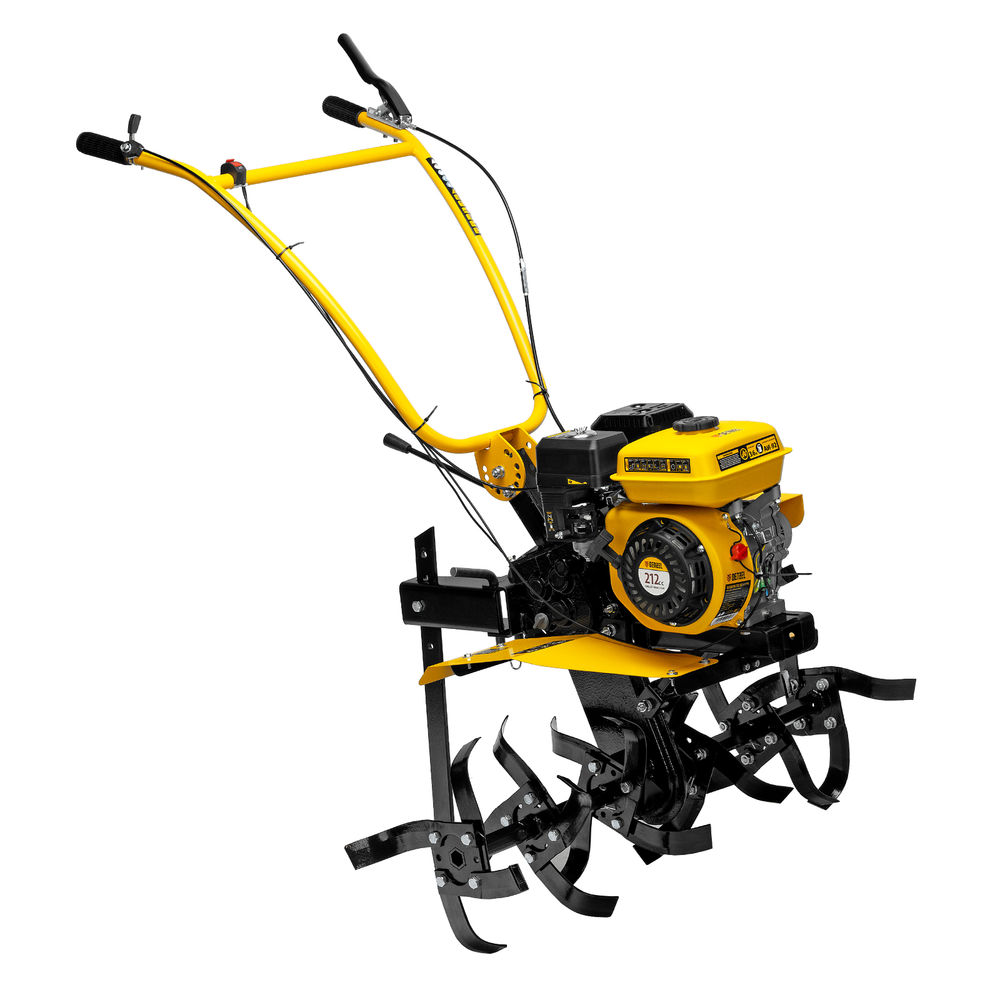 Мотоблок DPT-270SB, 7 л.с., ремен.сцеп, фрез 3х4, ШОМ, без колес, передачи 2В/1Н Denzel (56452)