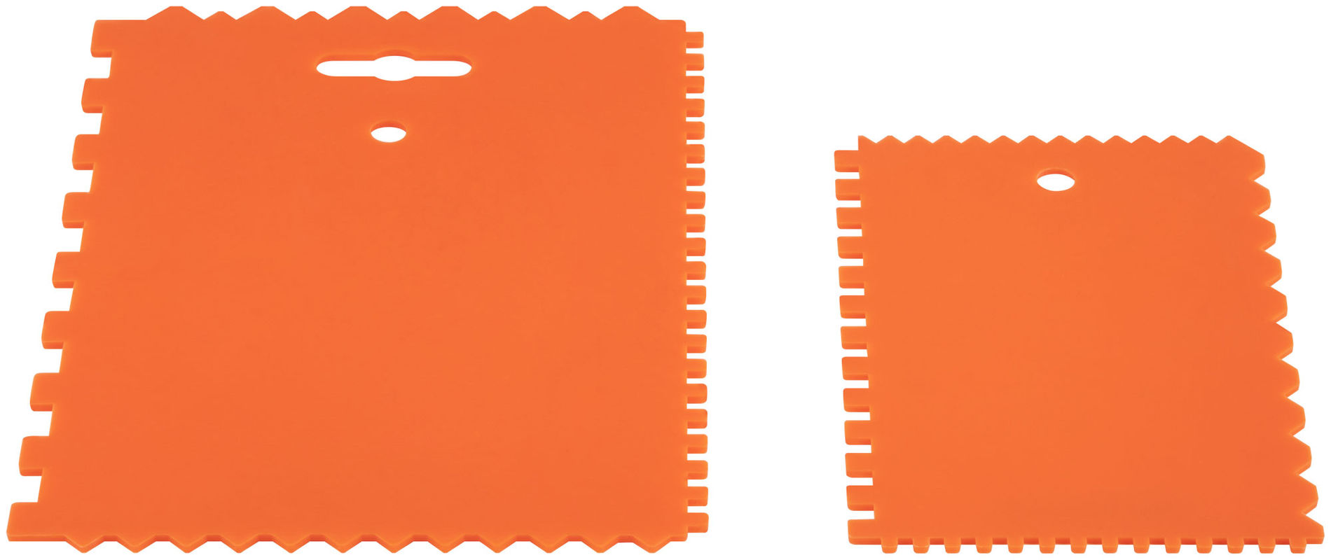 Набор пластиковых зубчатых шпателей, 2 шт: 175x130 мм, 130x90 мм (30-2400)