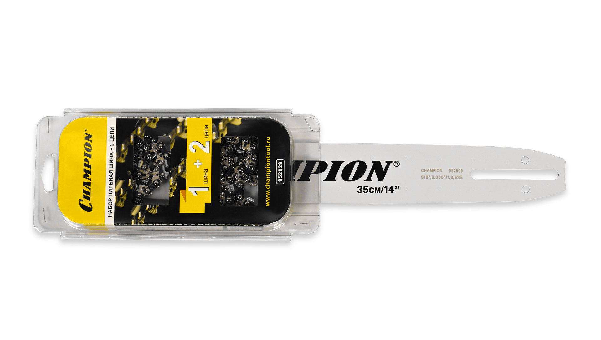 Набор Шина CHAMPION 14-3/8-1,3-52 + 2 цепи (140SDEA041) (952929)